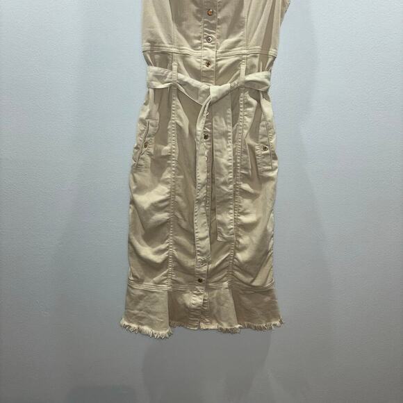 Melissa Odabash Ruby Tan Midi Dress Small | Melissa Odabash Ruby Sheath Dress - Picture 4 of 14